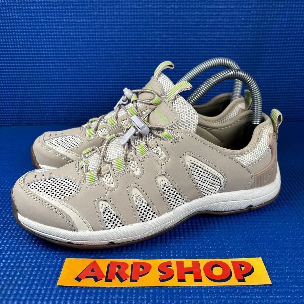 🔴 G.H BASS & CO. SAMSON Women`s Size 7M Beige Green Comfort Shoes 4351-268